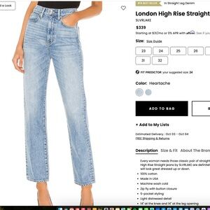 SLVRLAKE Light Blue Denim Jeans